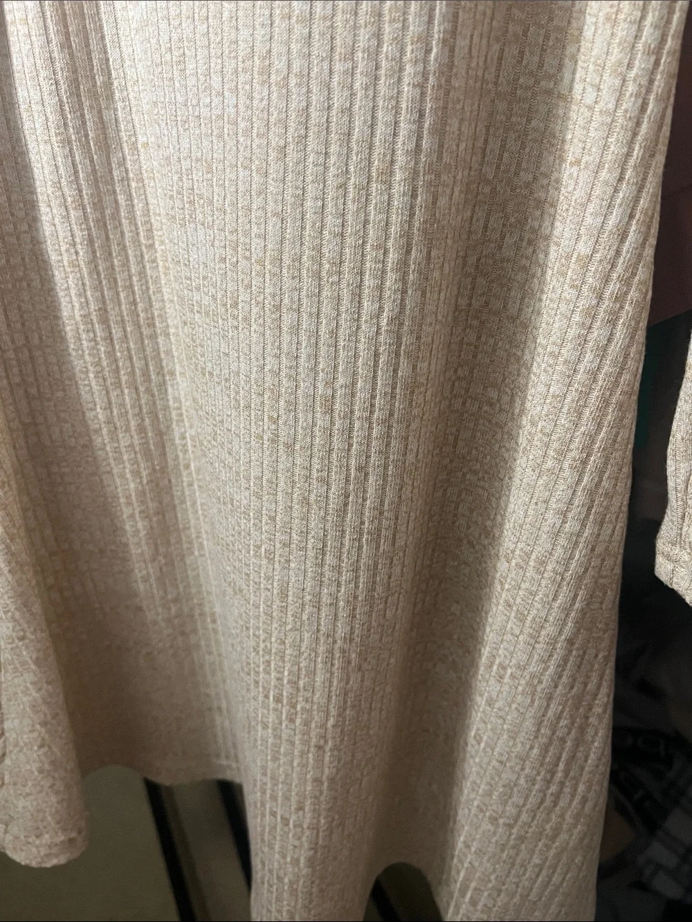 Old Navy Beige Ribbed Scoop Neck Tank